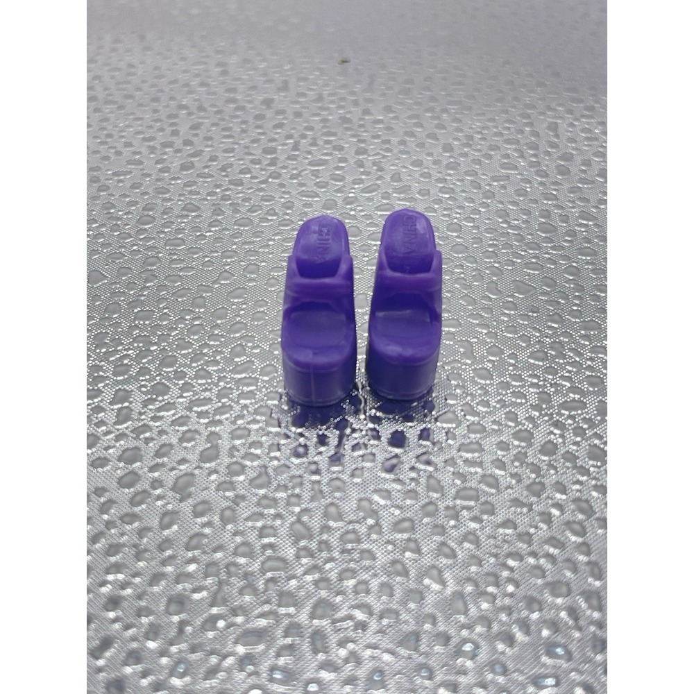 Barbie Doll High Open Toe Chunky Shoes Skinny‎ High Heel 1990s 2000s Purple 29